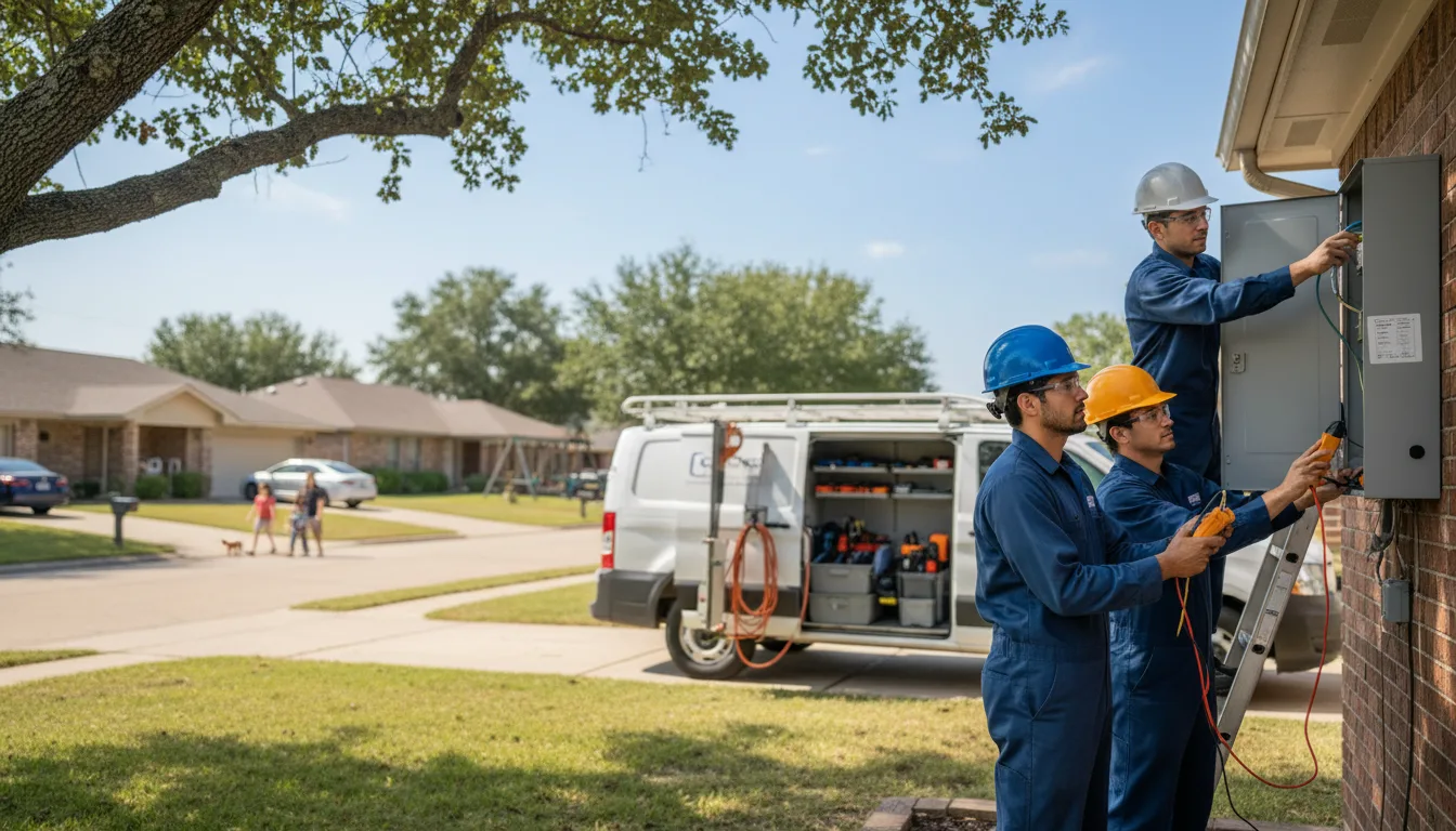 Certified electrician providing emergency electrical services in Arrowsmith, IL